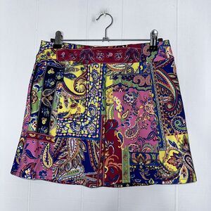 RLX Golf Girl’s Performance Skirt Paisley Floral Patchwork Size XL 16 NWT